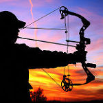 photo of bow hunter aiming, by Kansas Tourism (Creative Commons) www.flickr.com/photos/travelks/8187487953/